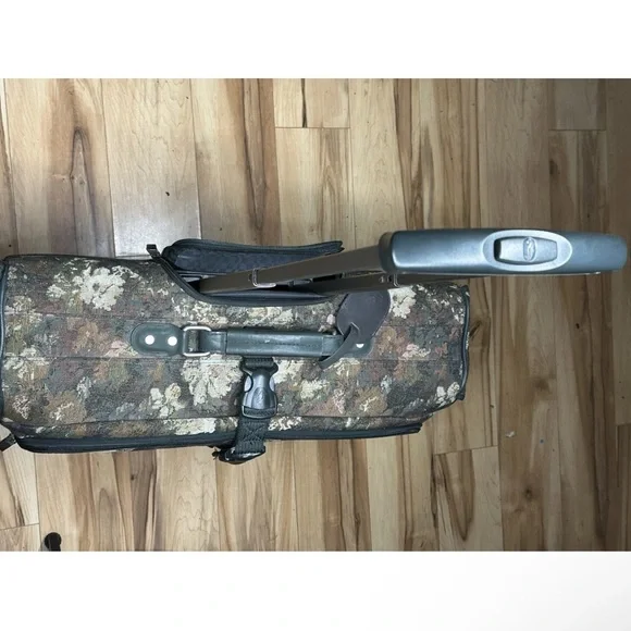 Vintage Atlantic Brown and Green Floral Travel Bag